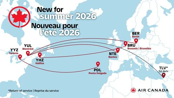 Air Canada to Launch New Flights to Berlin, Nantes, Ponta Delgada