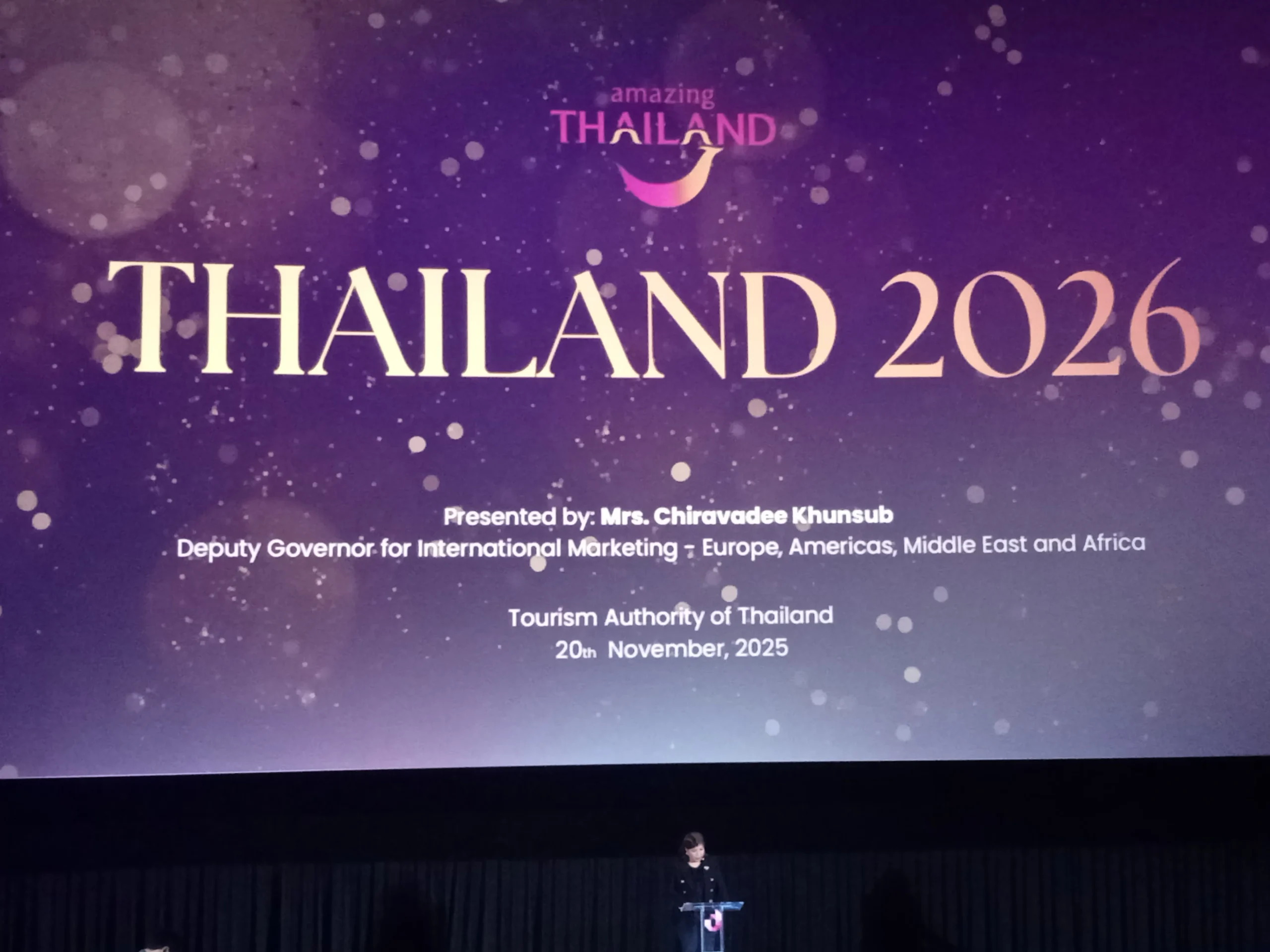 TAT's Chiravadee Khunsub presents Thailand's tourism agenda for 2026