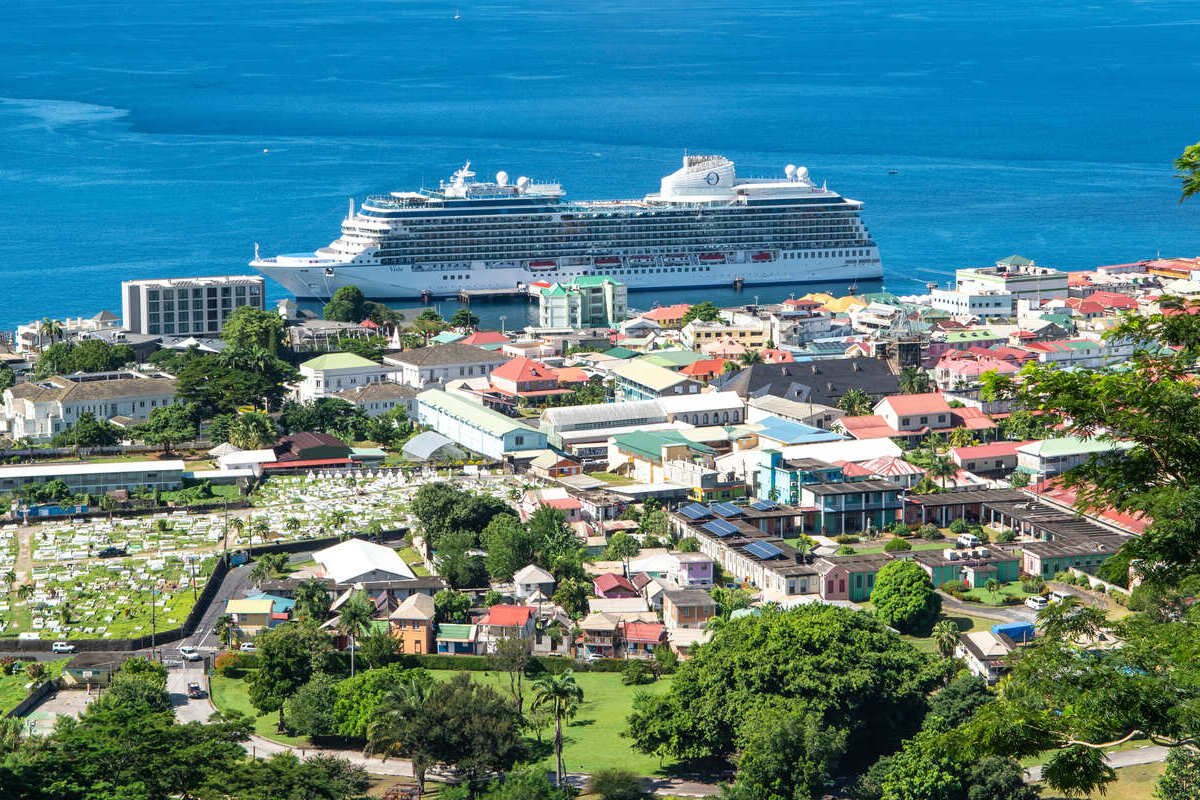 Panoramic View Of Roseau, Capital Of Dominica