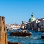 Venice Grand Canal with boats in the water