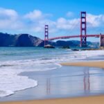 San Francisco beach on nice summer day