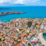 Aerial view of Bulgarian town Sozopol